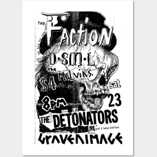 Hardcore Punk Rock Concert Flyer (early 1980s) Posters and Art